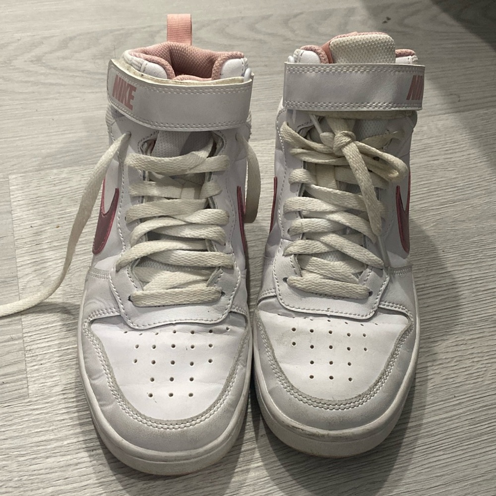 Nike rose gold tennis shoes!